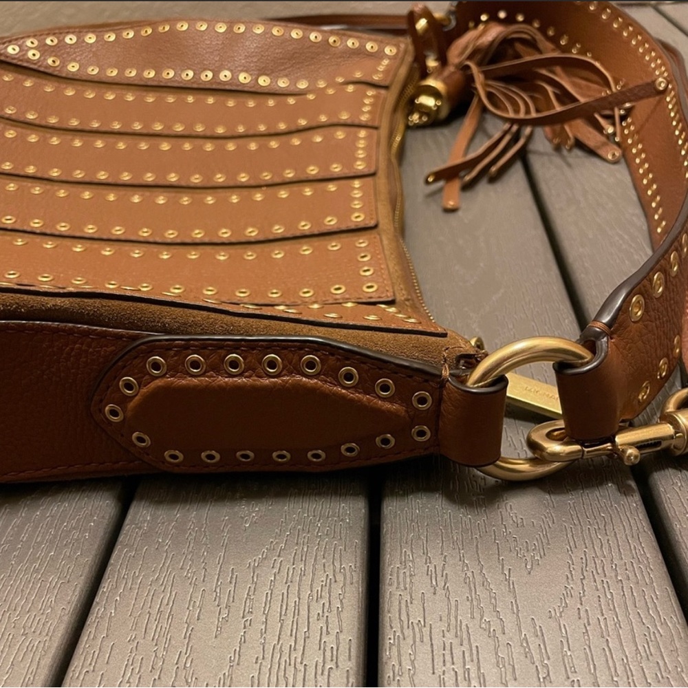 Michael Kors Women's  Guitar Strap Purse | Brooklyn Grommet | Tassel - Picture 13 of 16